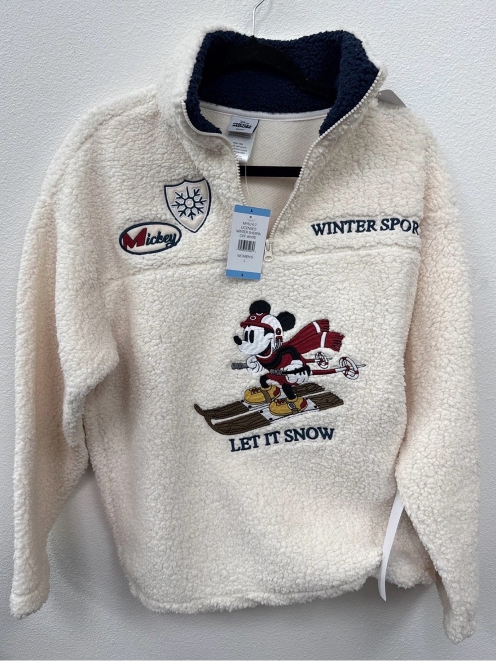 Snow Ski Plush Quarter-Zip Sweater - Cream - Picture 2 of 13